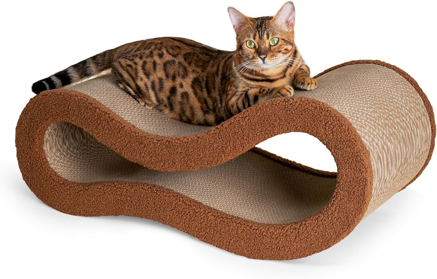 cloud-lounge-cat-scratching-pad-reversible-scratch-board-with-natural-curves-for-freestyle-scratching-ergonomic-support-extra-wide-cat-bed-for-large-cats-premium-cardboard-cozy-fabric
