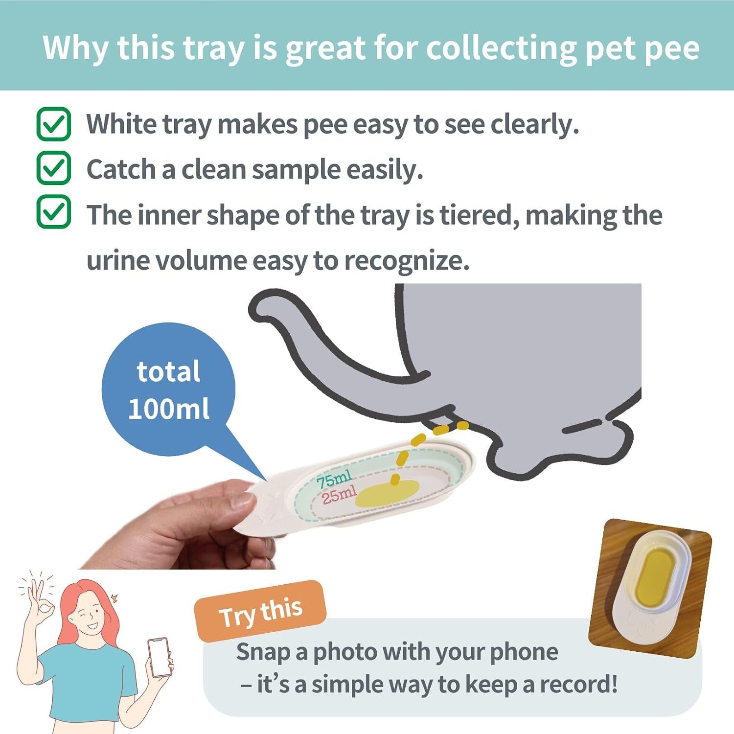 cat-urine-collection-kit-6-pack-clean-catch-urine-sample-tray-for-cats-small-dogs-disposable-pet-urine-collector-tray-no-special-litter-needed-made-in-japan