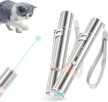Tbteek Cat Toys, with Metal Case, 2 Pieces, Rechargeable, 7 Adjustable Patterns, Interactive Kitten Pet Dog Chase Toy for Cats Fun Playing Exercise16