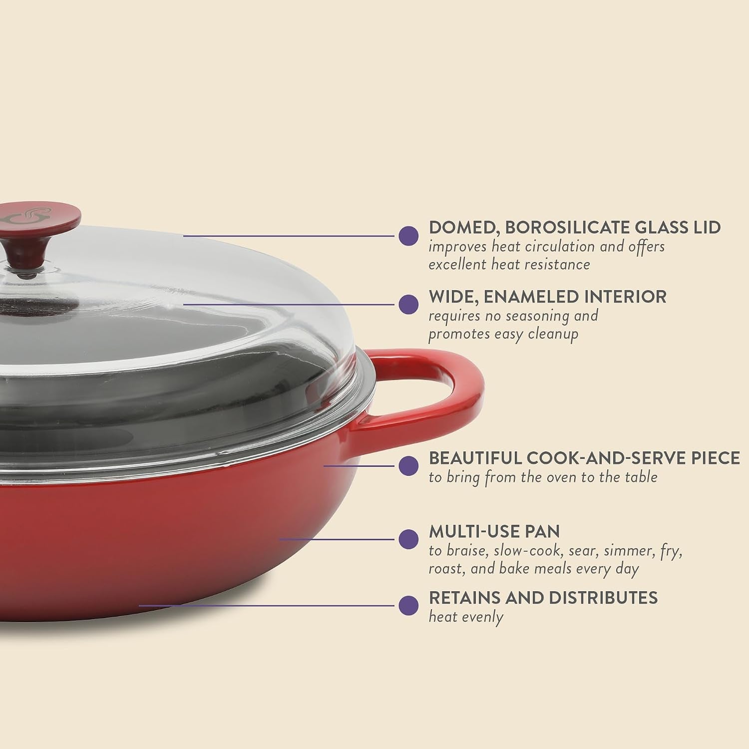 crock-pot-artisan-5-quart-enameled-cast-iron-braiser-pan-with-oven-safe-borosilicate-glass-lid-everyday-covered-skillet-for-searing-roasting-and-baking-red