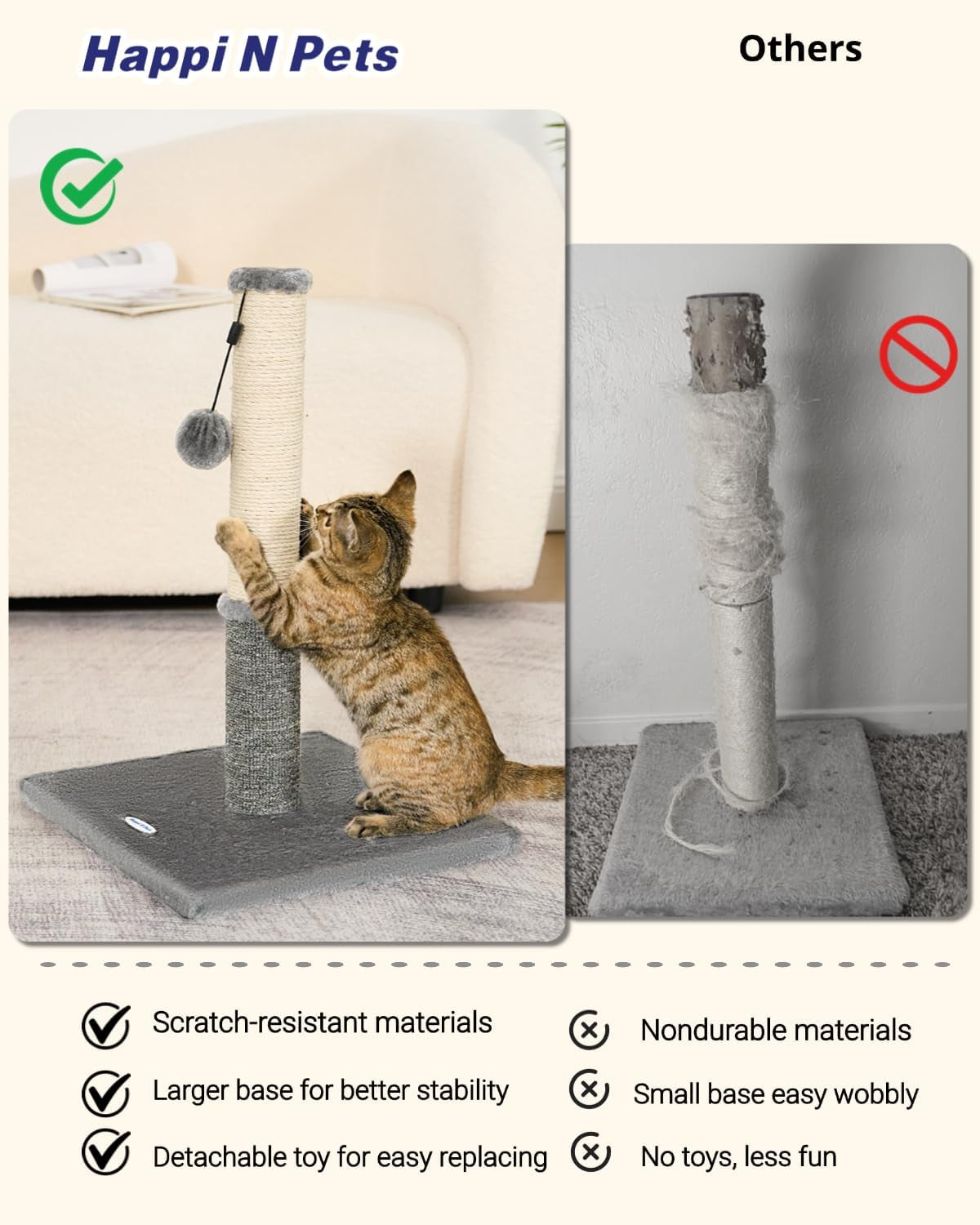 cat-scratching-post-cat-scratchers-for-indoor-cats-with-toys-for-kitten-medium-cats-sisal-carpet-in-one-for-various-scratching-needs-solid-structure-extra-free-toy-light-gray