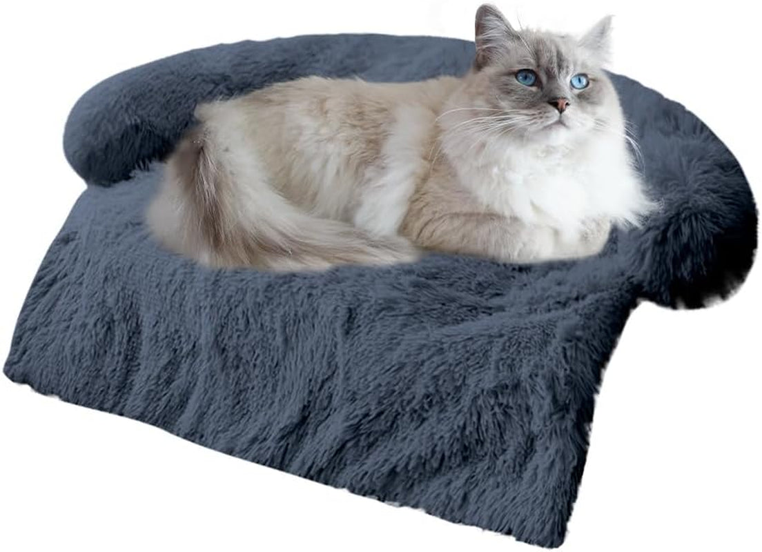 calming-dogs-cats-bed-mats-dog-pad-washable-removable-couch-cover-plush-long-fur-mat-for-pets-waterproof-lining-perfect-for-small-medium-and-large-dogs-and-cats-gradient-gray-36x31