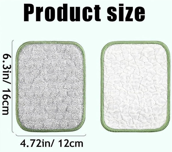 Multipurpose Wire Dishwashing Rags for Wet and Dry, Reusable Wire Miracle Cleaning Cloths, round Wire Washing Cloth, Non Scratch Wire Dishcloth for Kitchen, Sinks, Pots, Pans (5PCS)3
