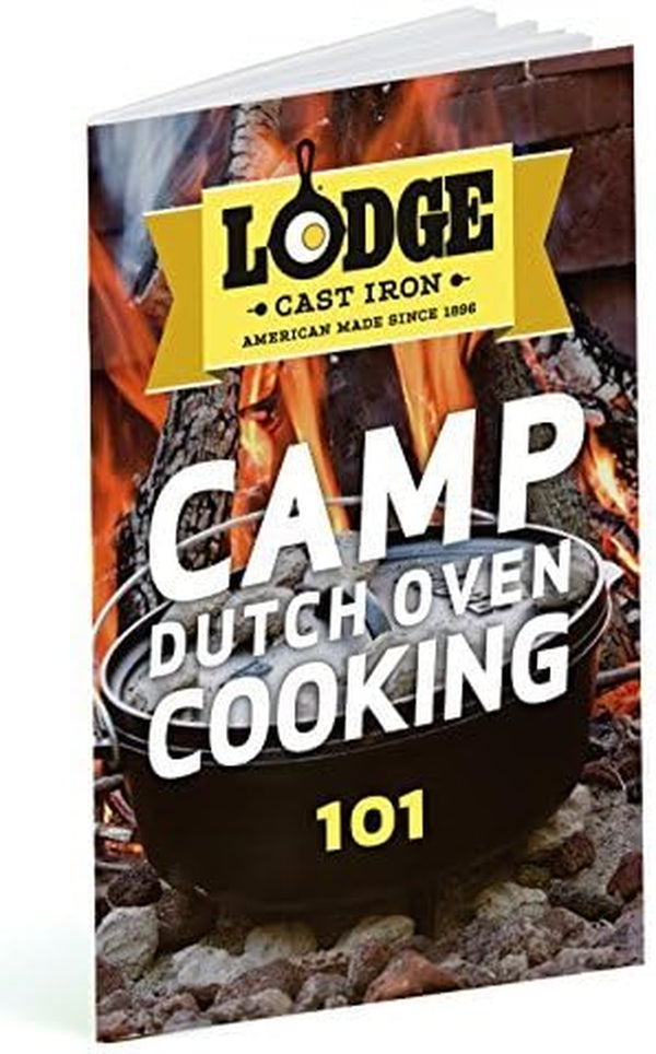 Seasoned Cast Iron Dutch Oven Bundle - 12 Inch Deep Camp Oven, Lid Lifter and Accessories4