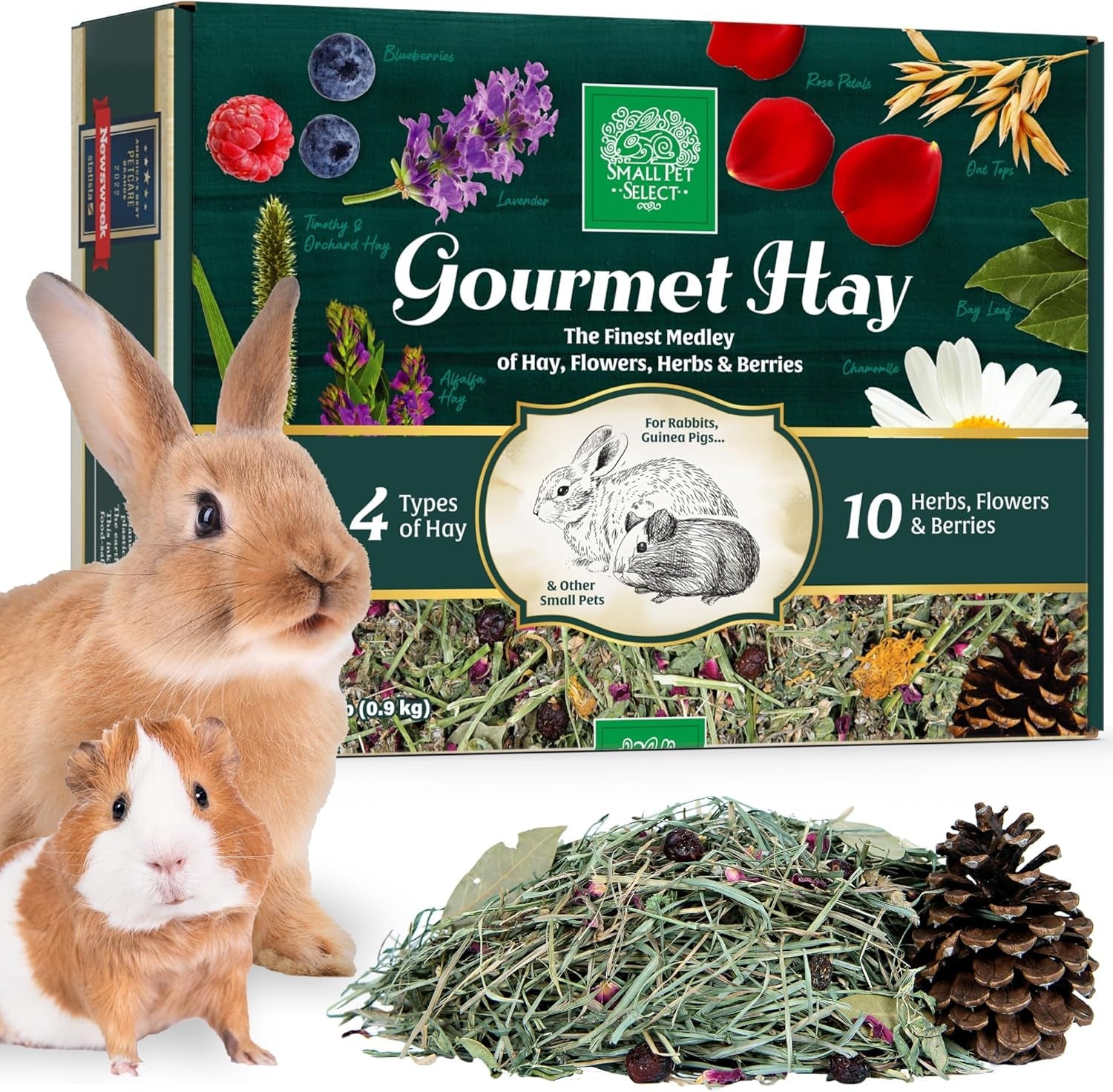 small-pet-select-gourmet-hay-treat-flowers-herbs-rabbits-2-lb-exclusive-treat-hay-blend-with-flowers-herbs-for-guinea-pigs-chinchillas-bunnies-other-small-pets
