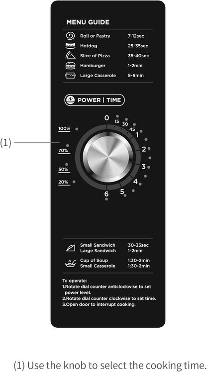 Equipment 1034N0A Countertop Commercial Microwave Oven with Dial, 1000W, Stainless Steel, 1.2 Cuft3