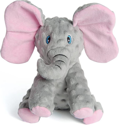 DODODOLA Dog Toys Puppy Toys Cute Squeaky Elephant Dog Toy with Crinkle Paper Stuffed Plush Animal to Keep Them Busy for Small Medium Large Dogs1