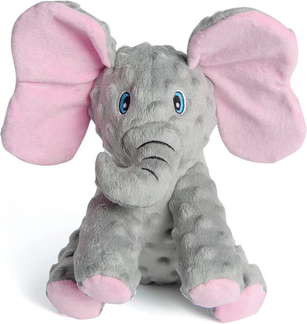 DODODOLA Dog Toys Puppy Toys Cute Squeaky Elephant Dog Toy with Crinkle Paper Stuffed Plush Animal to Keep Them Busy for Small Medium Large Dogs1