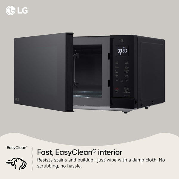 LG Countertop Microwave, 1.1 Cu. Ft., Black, 20.1X11.4X15.7 Inches, Easyclean Interior, 900 Watts6