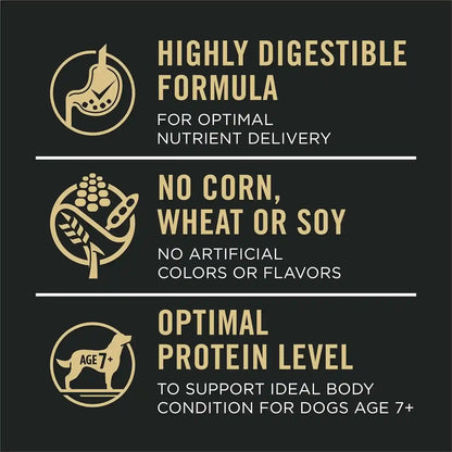 Purina Pro Plan Sensitive Skin and Stomach Dry Dog Food Senior Adult 7 plus Salmon and Rice Formula - 4 Lb. Bag7