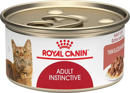 ROYAL CANIN Feline Health Nutrition Adult Instinctive Adult Thin Slices in Gravy Cat Food, 3 Oz (Pack of 24)1