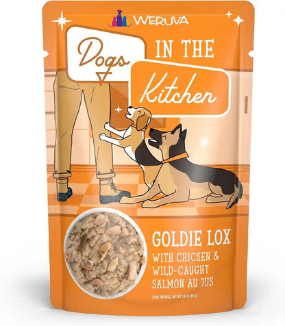 Weruva Dogs in the Kitchen, Variety Pack, Pooch Pouch Party!, Wet Dog Food, 2.8Oz Pouches (Pack of 12)12