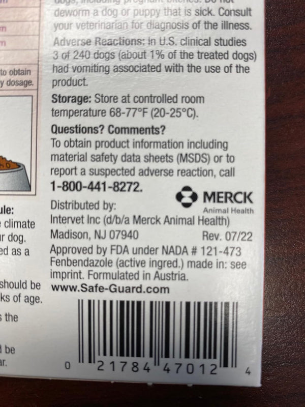 Thepetstop Canine Dewormer 3 Dose X 1 Gram6