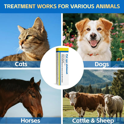 Pet Eye Health for Dogs, Cats, Cattle, Sheep, Horses, Birds and Puppies, Kitten - 1 Tube 0.35 Oz /10G2