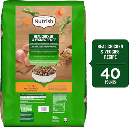 Nutrish Dry Dog Food, Real Chicken & Veggies, 40 Lb. Bag (Rachael Ray)3