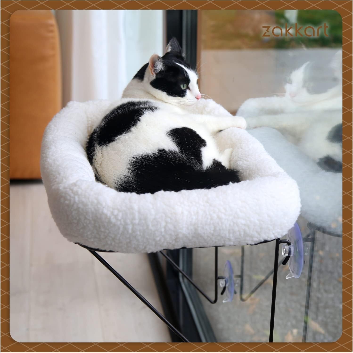 zakkart-cat-window-perch-100-metal-supported-from-below-comes-with-warm-spacious-pet-bed-cat-window-hammock-for-large-cats-kittens-for-sunbathing-napping-overlooking-white