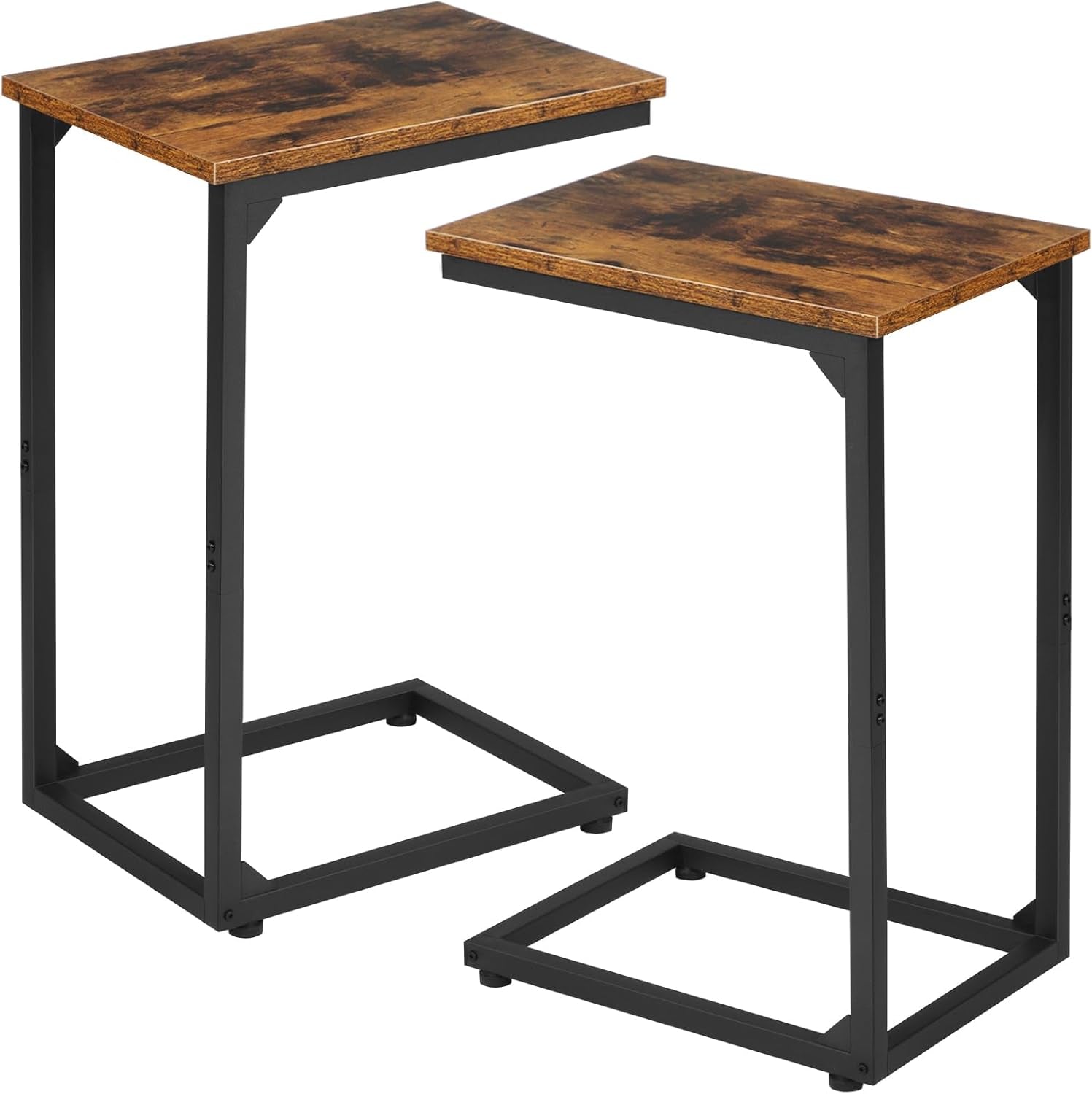 c-shaped-end-table-set-of-2-couch-side-table-that-slide-under-tv-trays-for-eating-on-couch-narrow-small-space-side-tables-for-living-room-bedroom-rustic-brown
