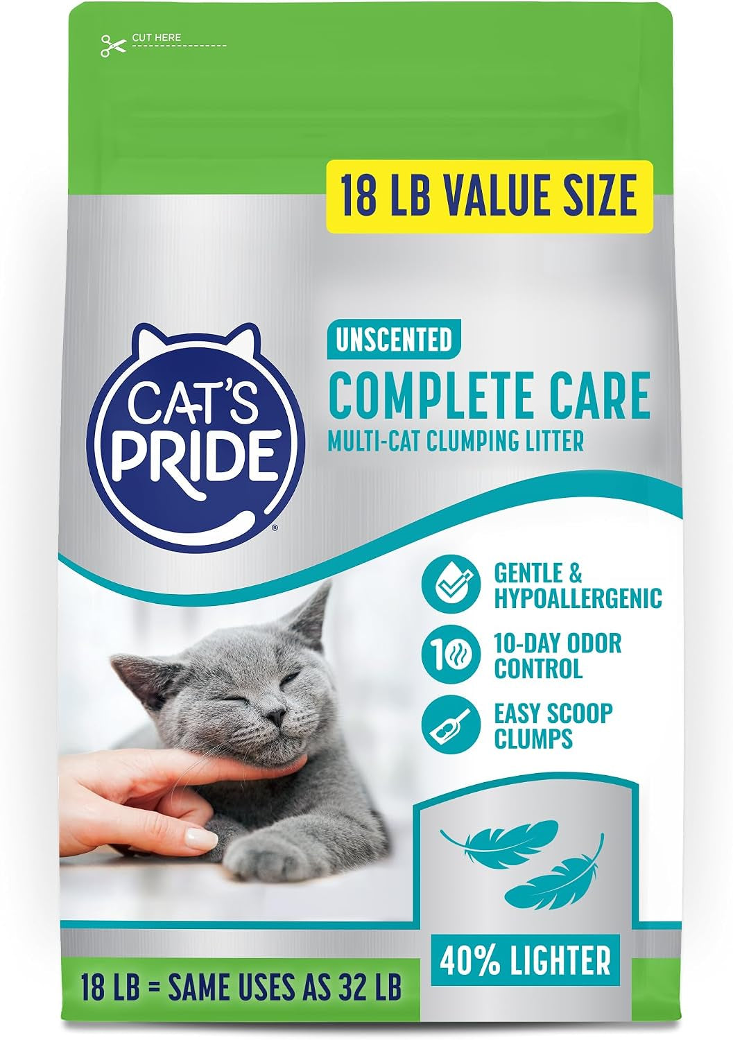 cats-pride-premium-lightweight-clumping-litter-complete-care-up-to-10-days-of-powerful-odor-control-hypoallergenic-multi-cat-unscented-18-pounds