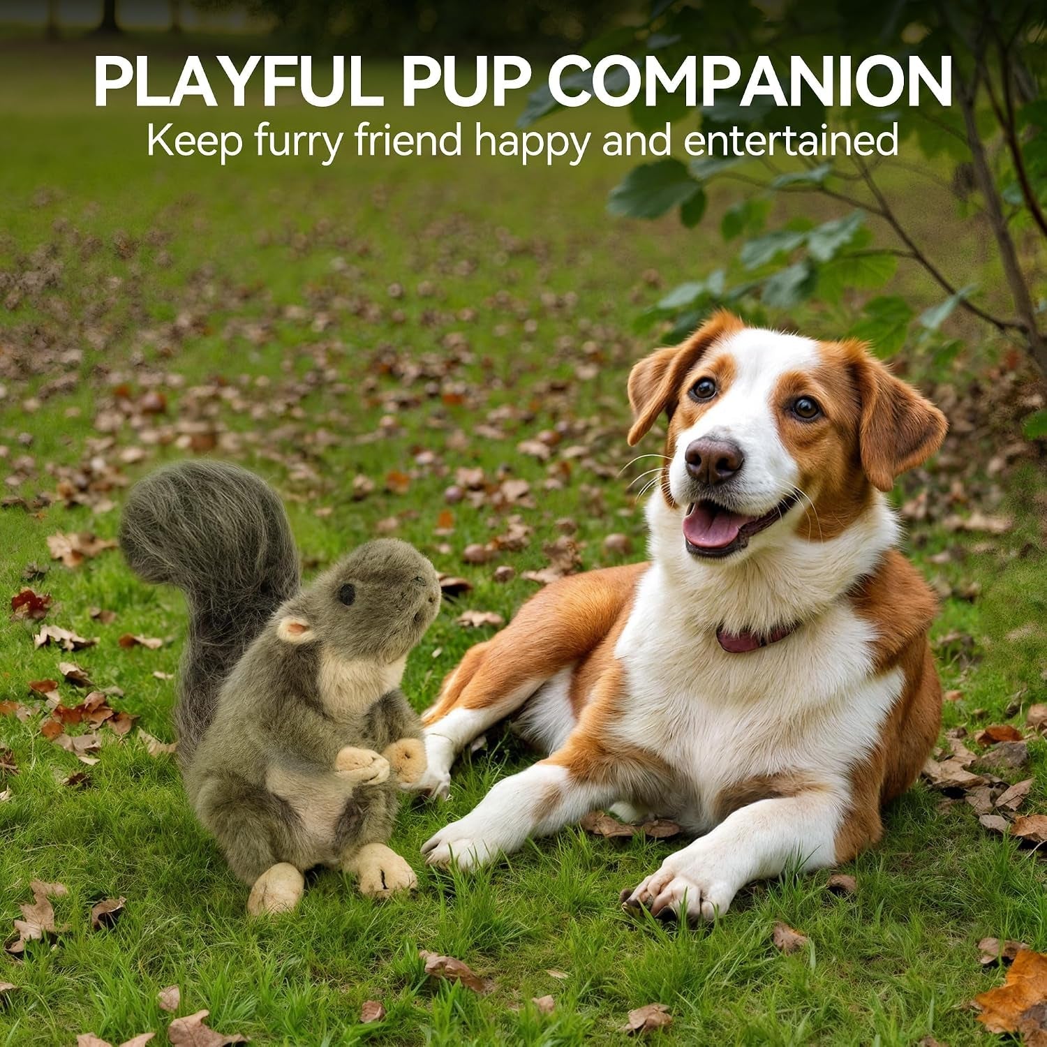 all-for-paws-interactive-dog-squirrel-plush-squeaky-toy-perfect-puppy-enrichment-toy-large