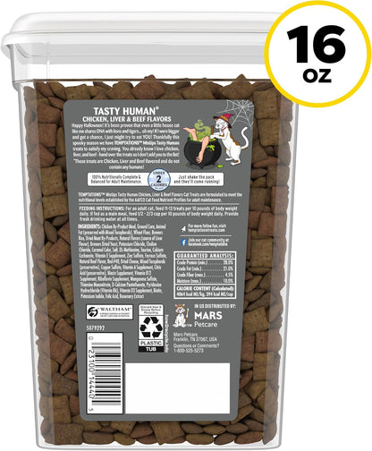 Temptations Mixups Crunchy and Soft Cat Treats, Tasty Human, 16 Oz | under 2 Calories per Treat, 100% Complete & Balanced for Adult Cats, Resealable Pouch, Crunchy Outside, Soft Inside9