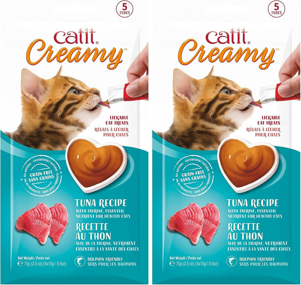 Catit Creamy Lickable Cat Treat – Hydrating and Healthy Treat for Cats of All Ages - Assortment, 72-Pack20