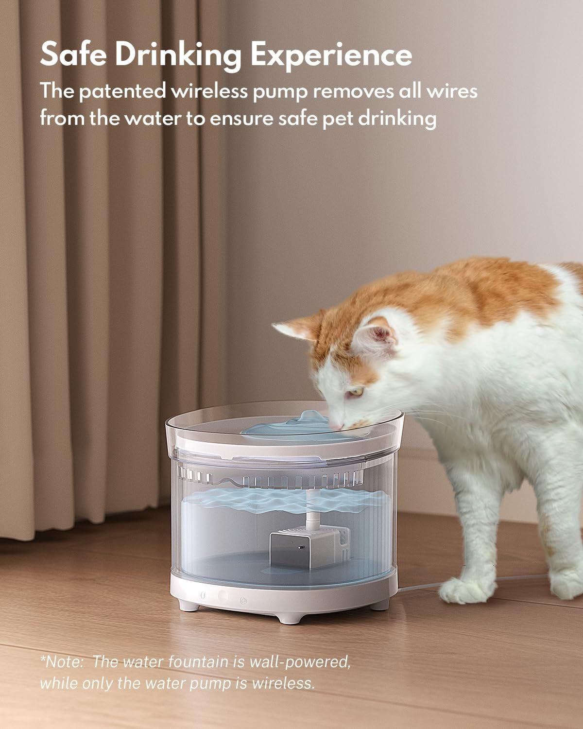 homerunpet-cat-water-fountain-with-wireless-pump-ultra-quiet-pet-fountain-bpa-free-detachable-design-easy-to-clean-pet-water-fountain-indoor-filter-included-2l-68oz