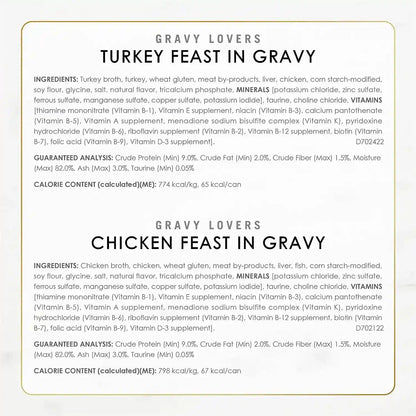 Purina Fancy Feast Gravy Lovers, Poultry & Beef Wet Cat Food, 3Oz, 24-Pack6