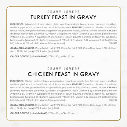 Purina Fancy Feast Gravy Lovers, Poultry & Beef Wet Cat Food, 3Oz, 24-Pack6