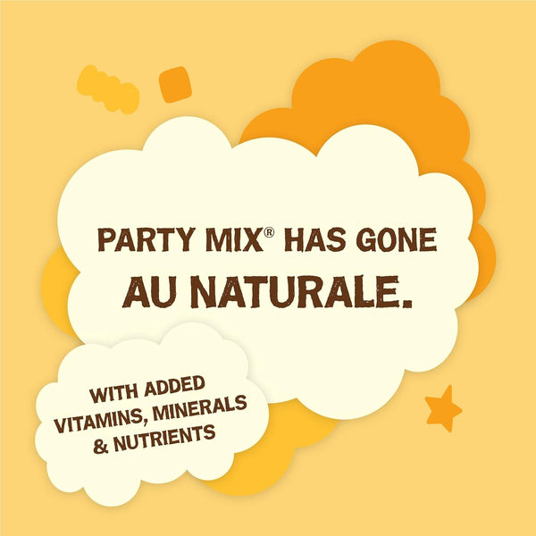 Purina Friskies Natural Cat Treats, Party Mix Natural Yums with Real Chicken & Vitamins, Minerals & Nutrients - (Pack of 6) 6 Oz. Pouches5