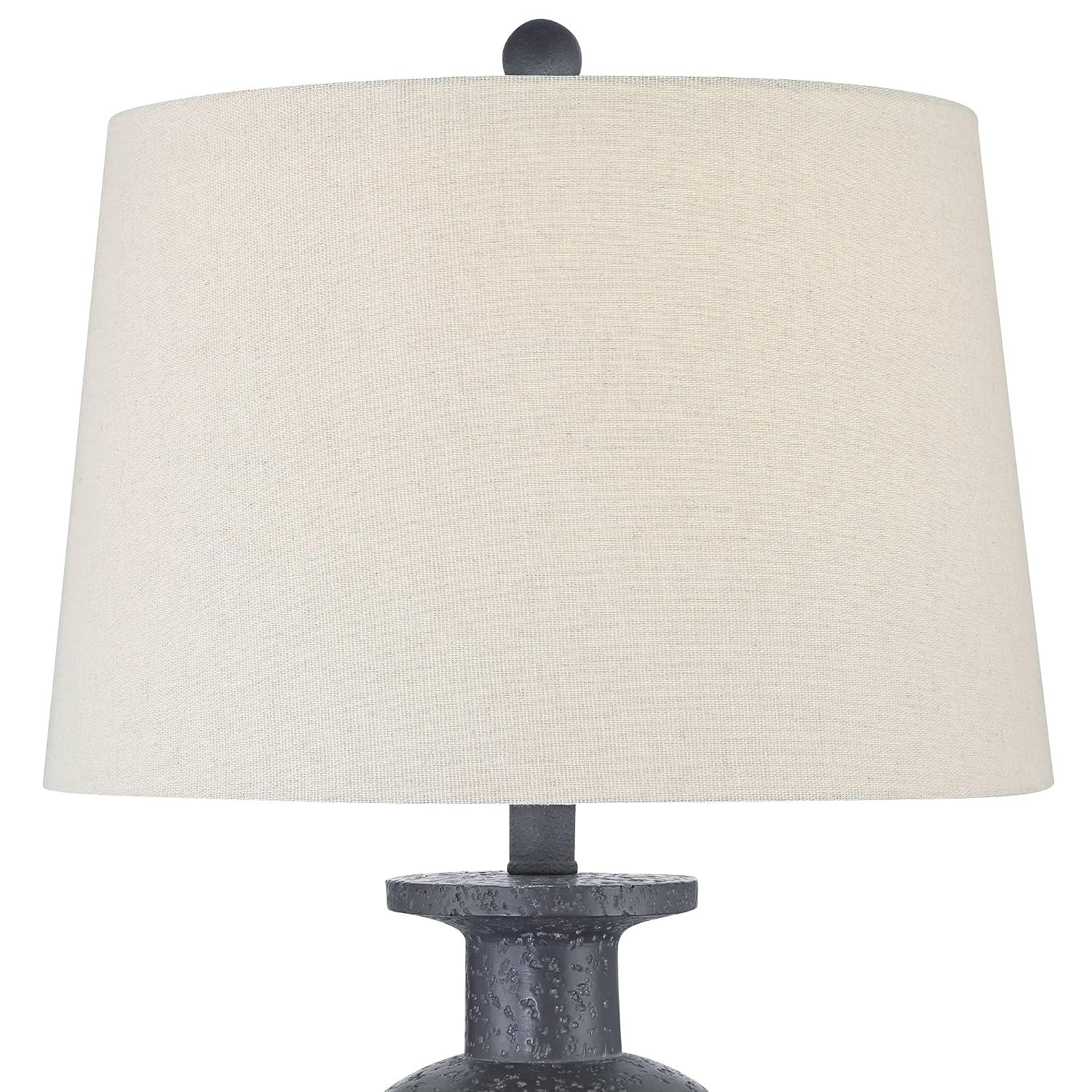 glenwood-28-tall-3-way-table-lamps-set-of-2-charcoal-gray-farmhouse-rustic-country-cottage-living-room-bedroom-bedside-nightstand-house-office-home-reading-kitchen-entryway-white-shade