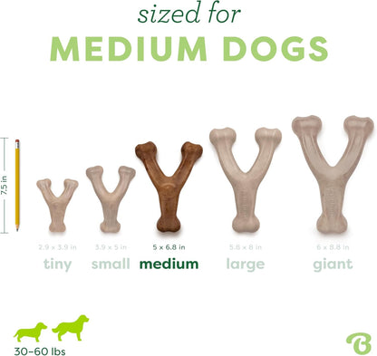 Benebone Wishbone Durable Dog Chew Toy for Aggressive Chewers, Real Bacon, Made in USA, Medium4