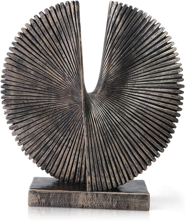 Modern Abstract round Decorative Sculpture , Dining Living Room Desk Decor,Geometric Home Decor Statues,Shelf Top Decor Aesthetics,Making It Perfect for Placing Coffee Tables or Office Shelves1