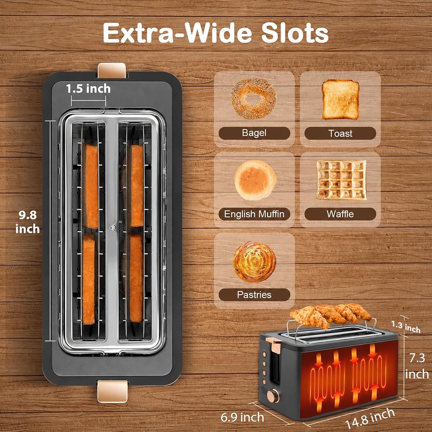 4-slice-toaster-long-slot-toaster-with-warming-rack-timer-bagel-defrost-reheat-functions-crumb-tray-6-browning-settings-extra-wide-long-slots-stainless-steel-1300w-grey