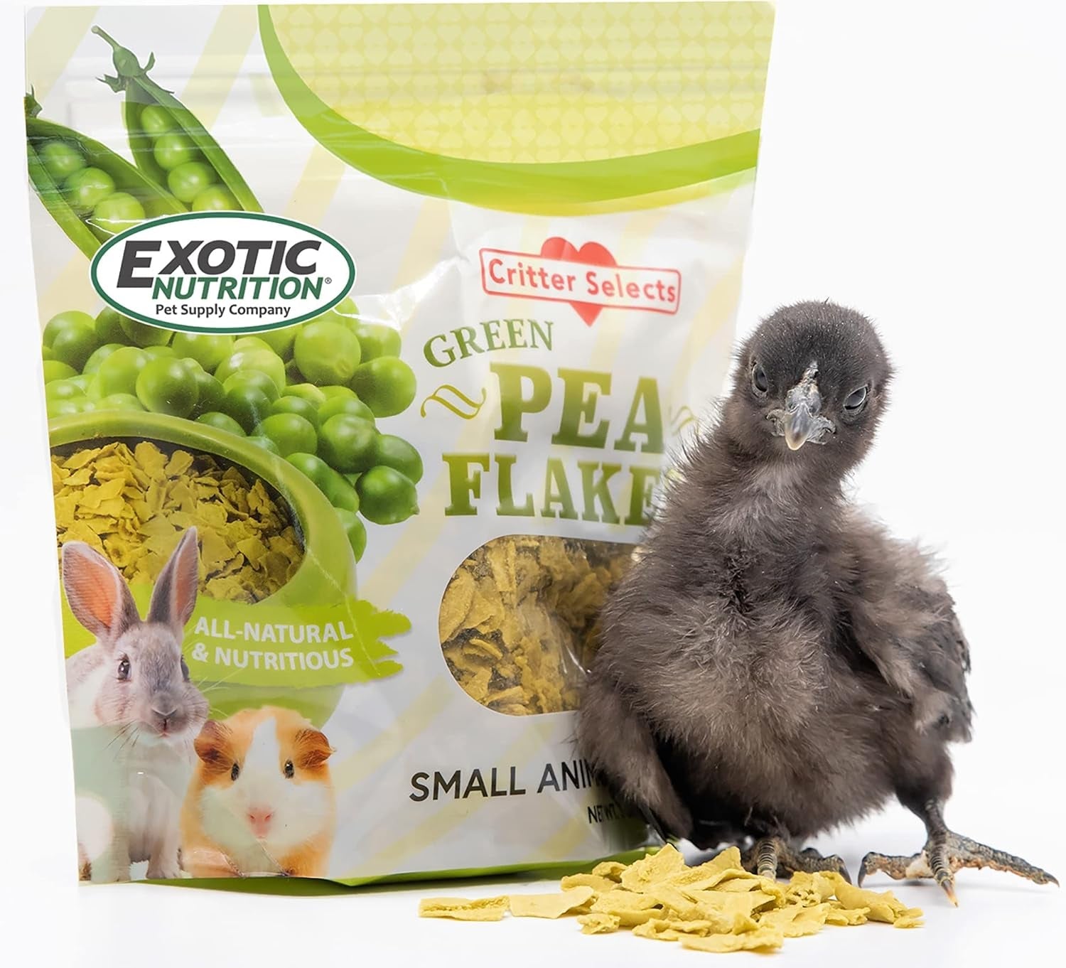 exotic-nutrition-green-pea-flakes-3oz-healthy-unique-treat-rat-degu-prairie-dog-chinchilla-hedgehog-parrot-guinea-pig-rabbit-hamster