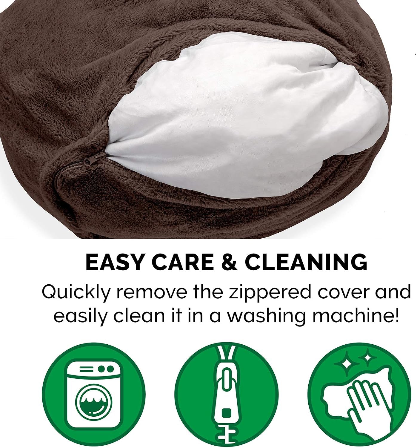 furhaven-soft-cozy-dog-bed-for-medium-small-dogs-refillable-w-removable-washable-cover-liner-for-dogs-up-to-35-lbs-plush-faux-fur-bean-bag-style-ball-bed-espresso-medium