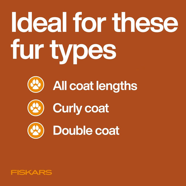 Fiskars Pet Grooming Detailing Scissors for Dogs & Cats, 5.5", Orange/Black | Detailing Scissors with Rounded Tips & Softgrip Handle, Cat and Dog Supplies10