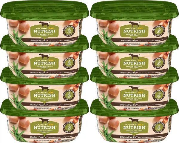 Nutrish Savory Favorites Wet Dog Food Variety Pack, 8 Oz Tubs (Rachael Ray) | Pack of 6, Includes 3 Delicious Flavors of Chicken Paw Pie, Hearty Beef Stew & Savory Lamb Stew, No Artificial Flavors10
