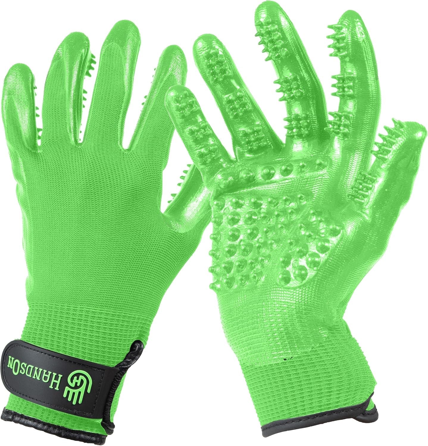 h-handson-pet-grooming-gloves-patented-1-ranked-award-winning-shedding-bathing-hair-remover-gloves-gentle-brush-for-cats-dogs-and-horses-black-medium