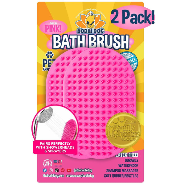 Bodhi Dog Shampoo Brush - Pet Grooming & Bath Supplies for Dogs and Cats - Bath Brush for Long & Short Hair - Premium Scrubber for Shower, Showerhead, Sprayer & Bathing (One Pack, Blue)21