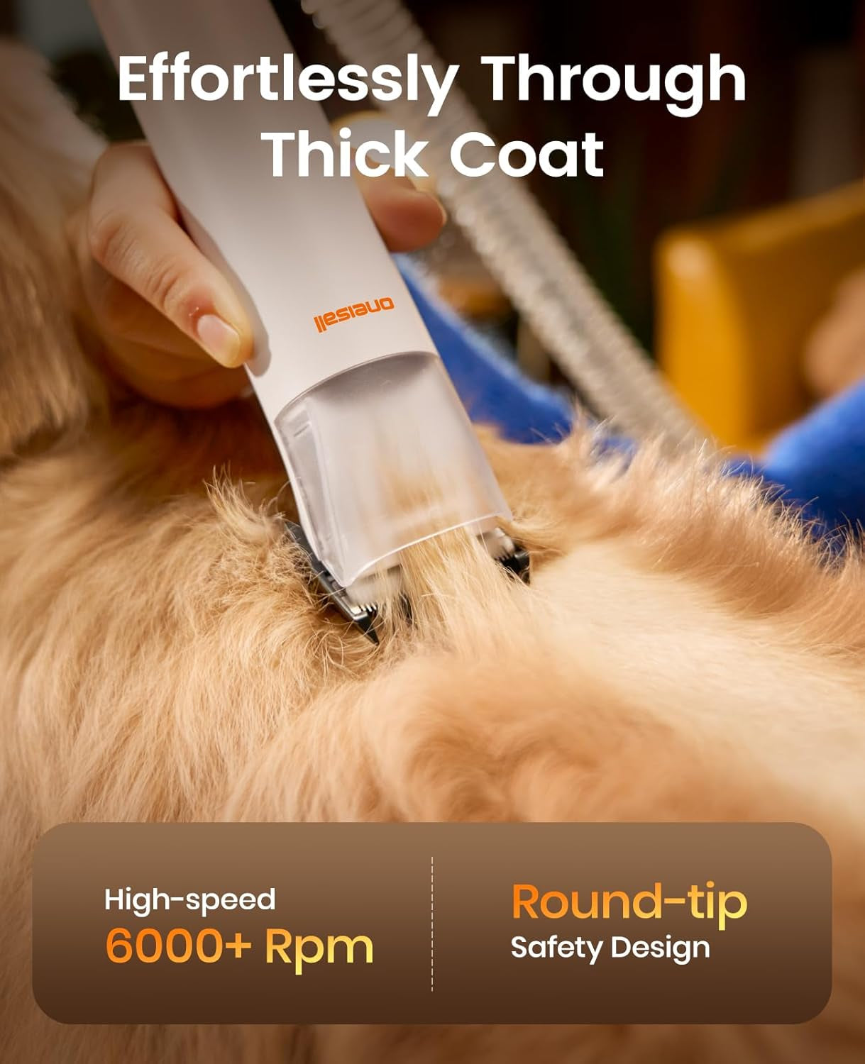 oneisall-dog-grooming-vacuum-15000pa-suction-captures-99-pet-hair-to-reduce-shedding-dog-grooming-clippers-quiet-brush-59db-with-4-accessories-2l-dust-canister-for-home-cleaning-orange