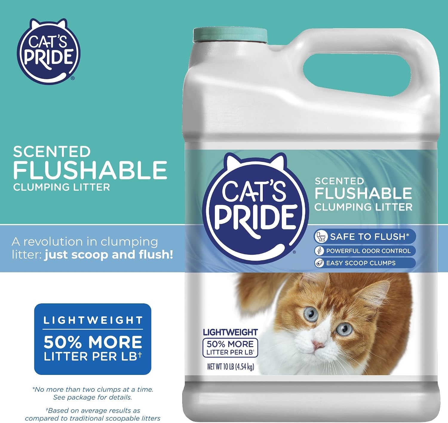cats-pride-lightweight-clumping-litter-flushable-powerful-odor-control-scented-10-pounds