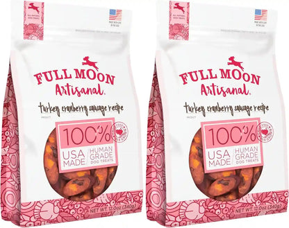 Full Moon® Turkey Cranberry Sausage Dog Treats 12 Oz | Human Grade, No Corn, No Wheat, No Soy, Glycerin Free, Made in the USA7
