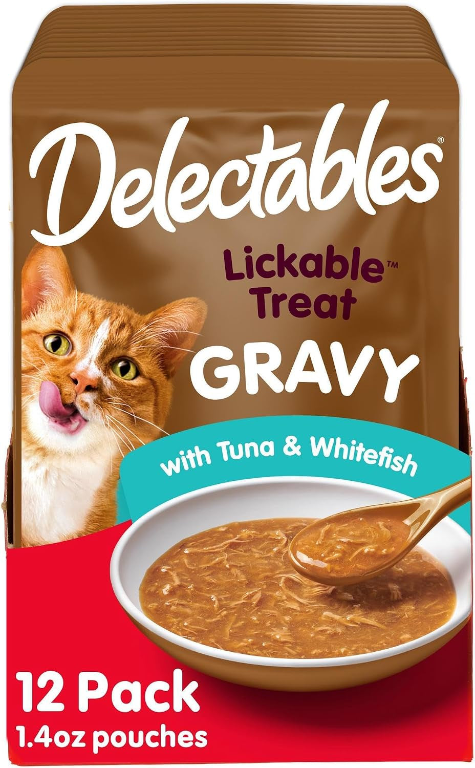 delectables-lickable-treat-gravy-wet-cat-treat-variety-pack-food-topper-hydrating-grain-free-no-fillers-by-products-added-preservatives-1-4oz-pouch-12ct