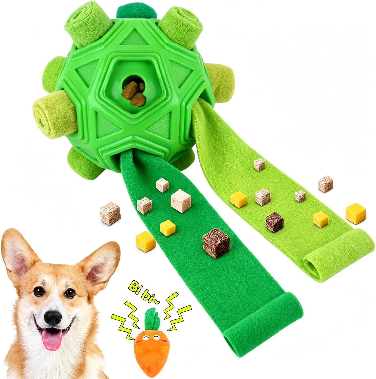 dog-snuffle-ball-interactive-puzzle-dog-toys-encourage-natural-foraging-skills-slow-feeder-for-training-and-stress-relief-cloth-strip-hiding-food-dog-toys-with-squeaky-carrot-toy-for-any-size