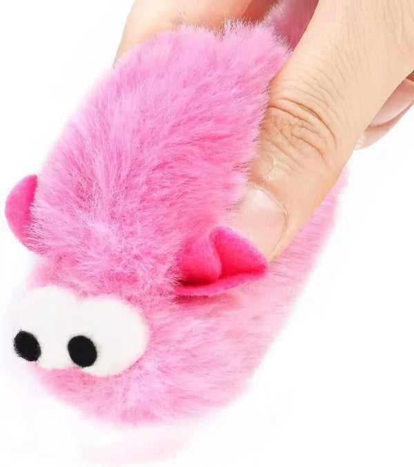 CHIWAVA 4 Packs 15 Inch Long Soft Plush Cat Toys Mice with Bell Rustle Sound Small Mouse Activity Interactive Toy4