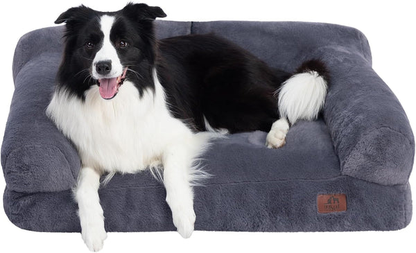 Hollypet Small Dog Large Cat Bed Puppy Couch Beds for Pets up to 25 Lbs | Fluffy Dog Cat Couch Plush Soft Warming Pets Beds with Machine Washable Cover and Non-Slip Bottom19