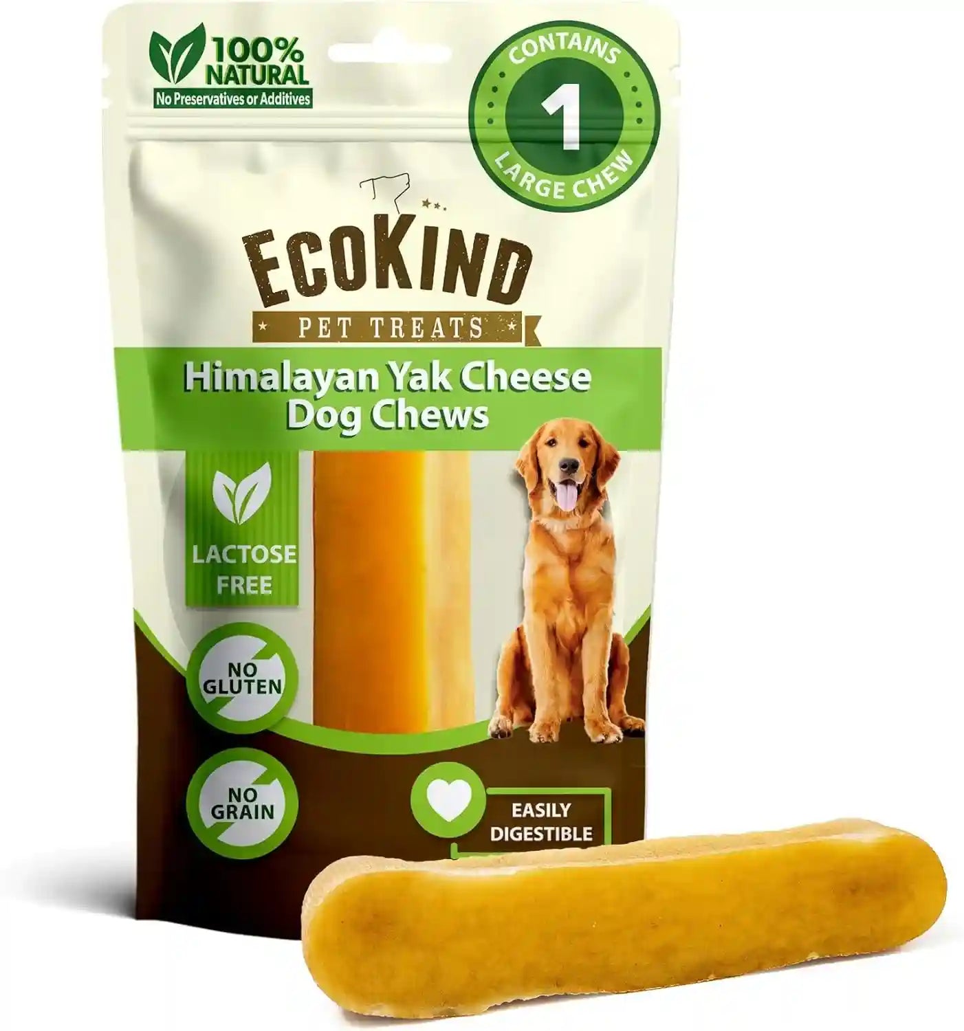 ecokind-yak-cheese-himalayan-dog-chews-yak-chews-for-large-dogs-4-5-bones-1-lb-long-lasting-for-aggressive-chewers-only-3-ingredient-natural-high-protein-dental-dog-treats-no-additives-or-lactose
