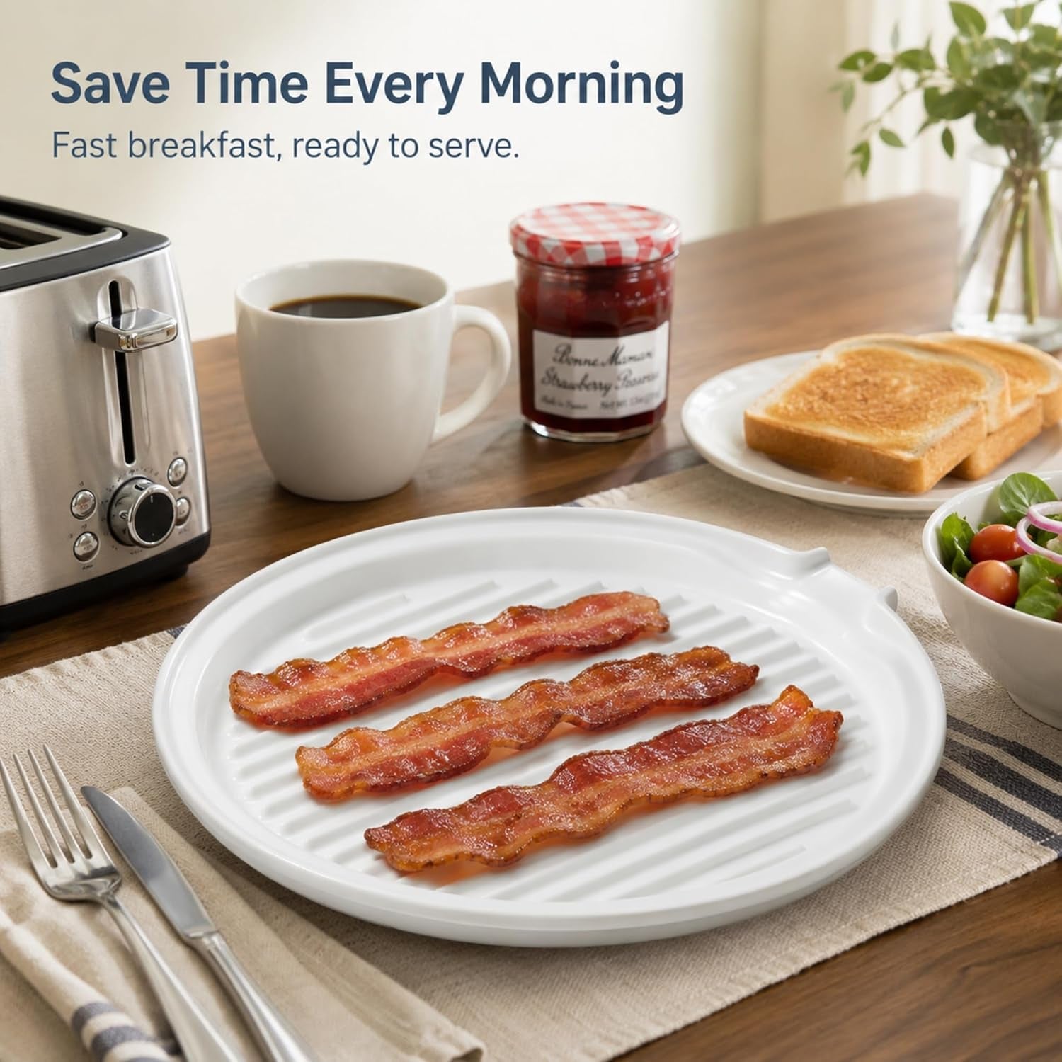microwave-bacon-tray-with-lid-ceramic-bacon-cooker-meat-rack-for-oven-cooking-crispy-bacon-maker-with-cover-11-inch-round-bacon-dish-plate-white
