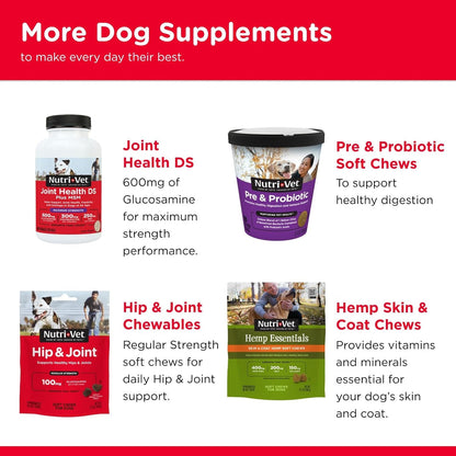 Nutri-Vet Hip & Joint Dog Biscuits, Dog Treats, 300Mg Glucosamine, 6 Lb Bag | Joint Supplement for Dogs, Hip & Joint Support, Functional Treats, Large Dog Biscuits, Chondroitin, Mobility Support6
