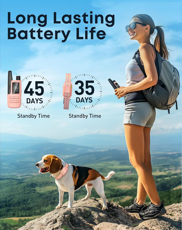 Dog Shock Collar with Remote, 4200FT Range, Fits 5-120 Lbs Dogs | Pink Training Collar with IPX8 Waterproof, 4 Adjustable Modes, Security Lock, Rechargeable for Small,Medium and Large Dogs7